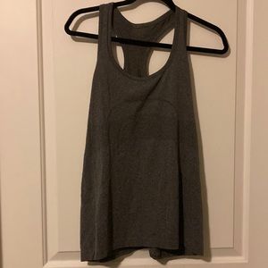 Gray Racerback lulu top